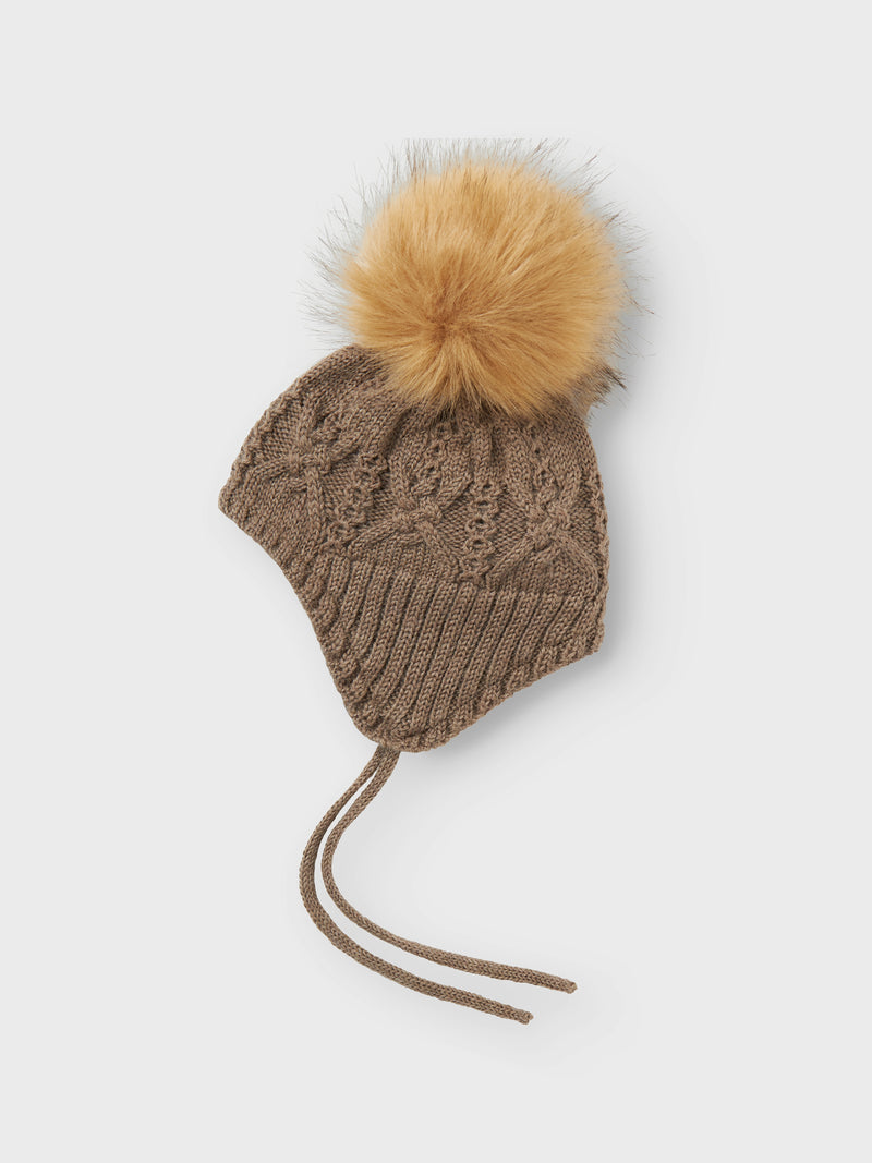 Name it Wrilla Wool Knit Hat Walnut