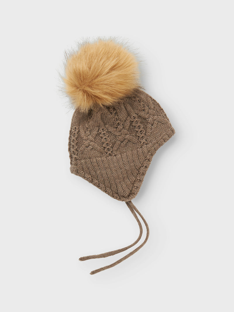 Name it Wrilla Wool Knit Hat Walnut