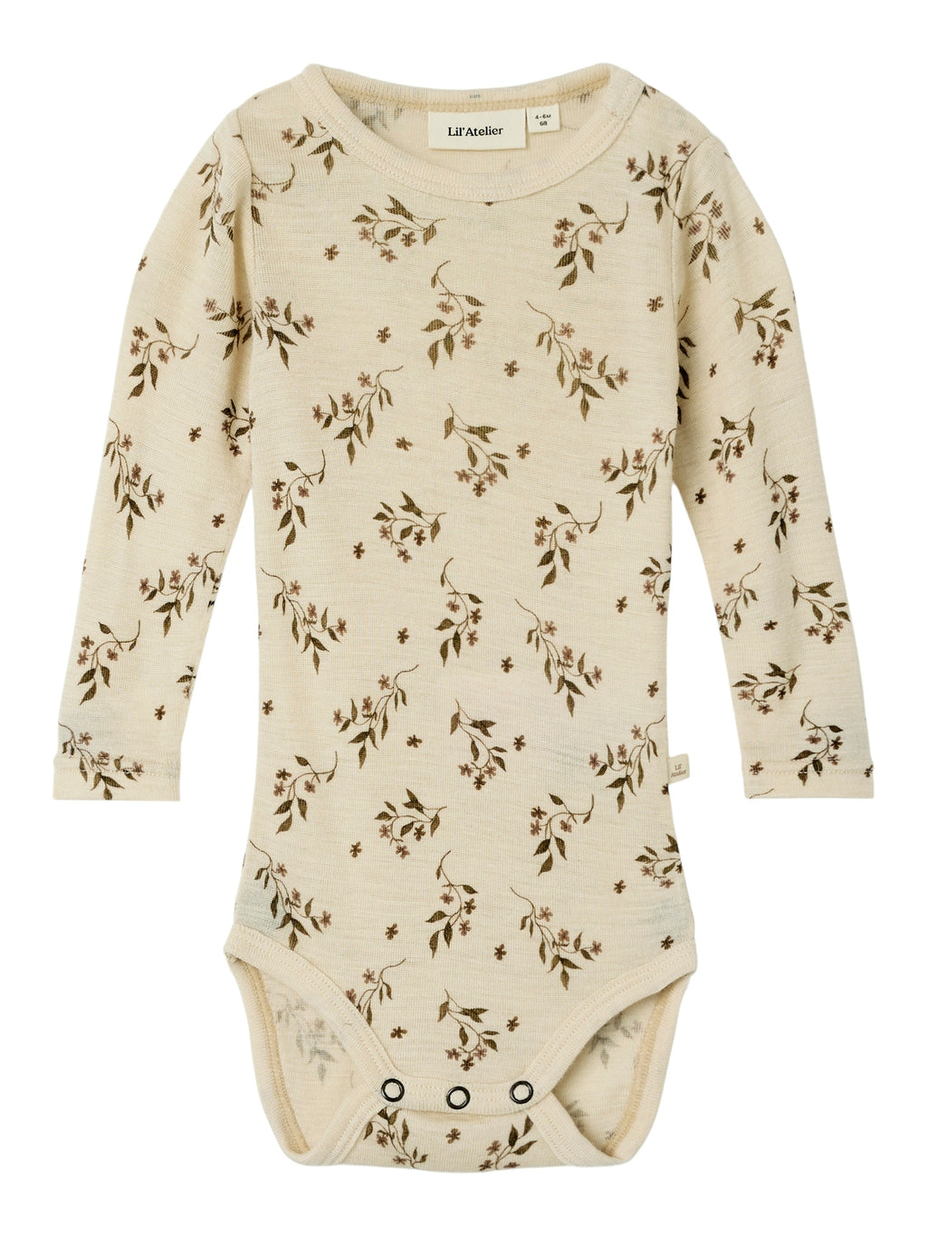 Lil Atelier Nimo Wool Body Sandshell