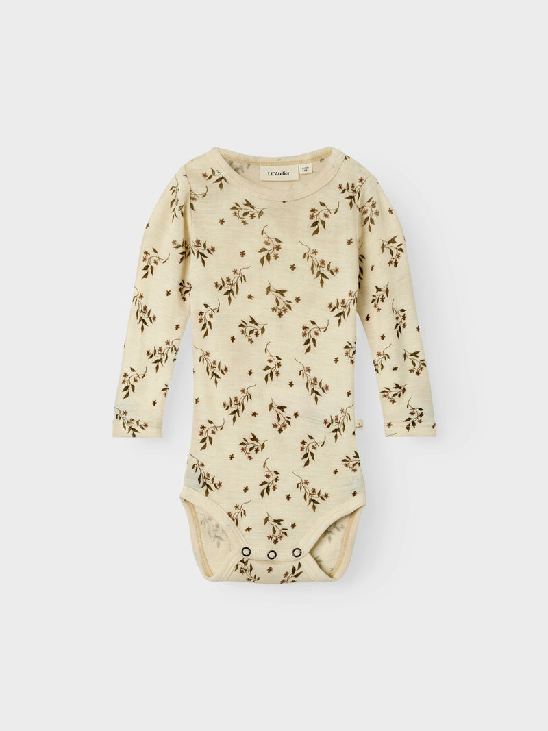 Lil Atelier Nimo Wool Body Sandshell