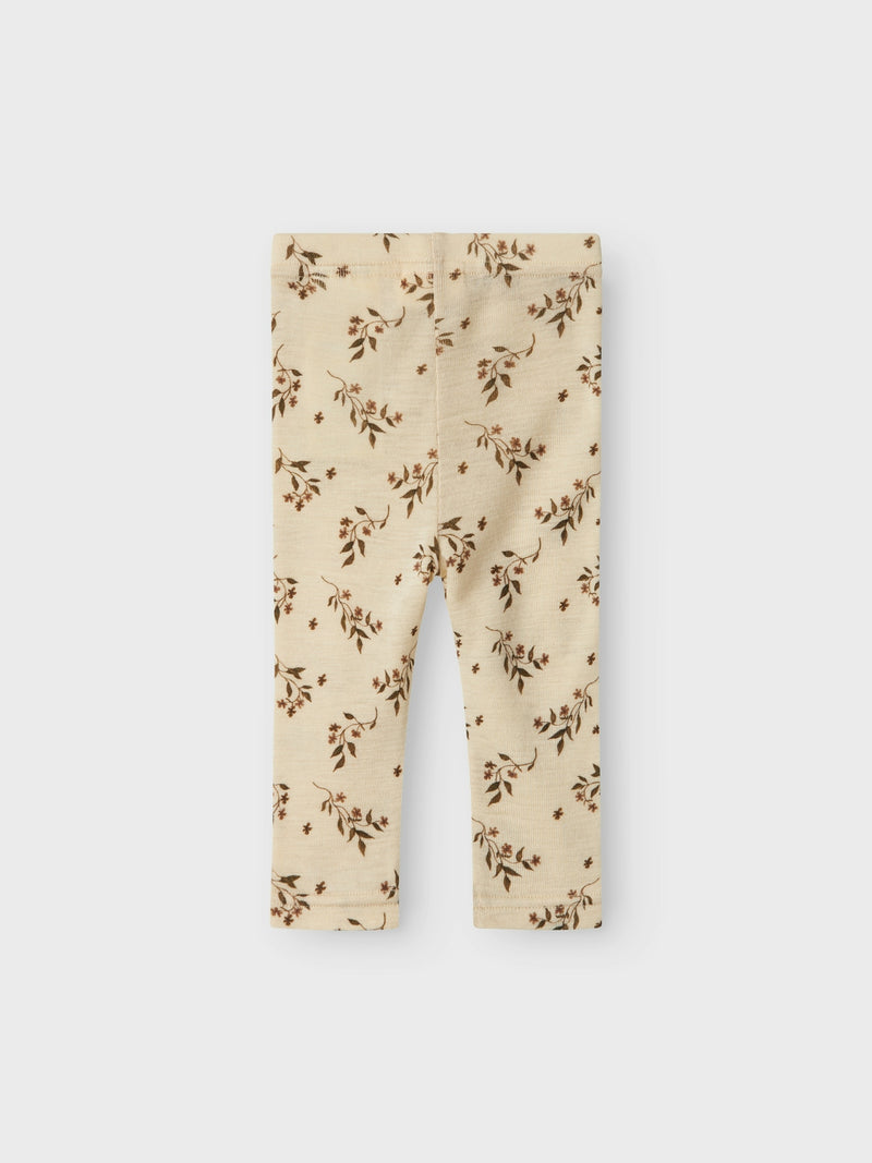 Lil Atelier Nimo Wool Leggings Sandshell