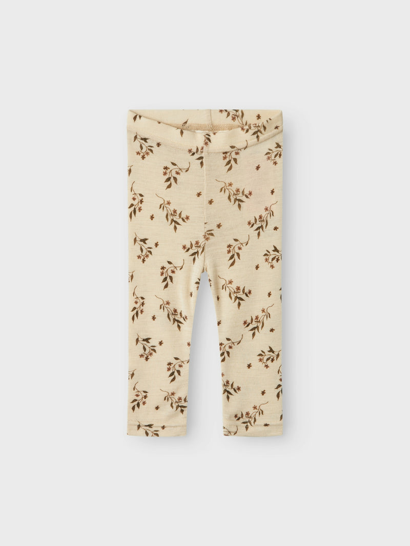 Lil Atelier Nimo Wool Leggings Sandshell