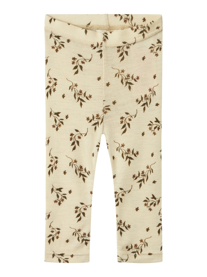 Lil Atelier Nimo Wool Leggings Sandshell