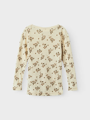 Lil Atelier Nimo Wool Top Sandshell