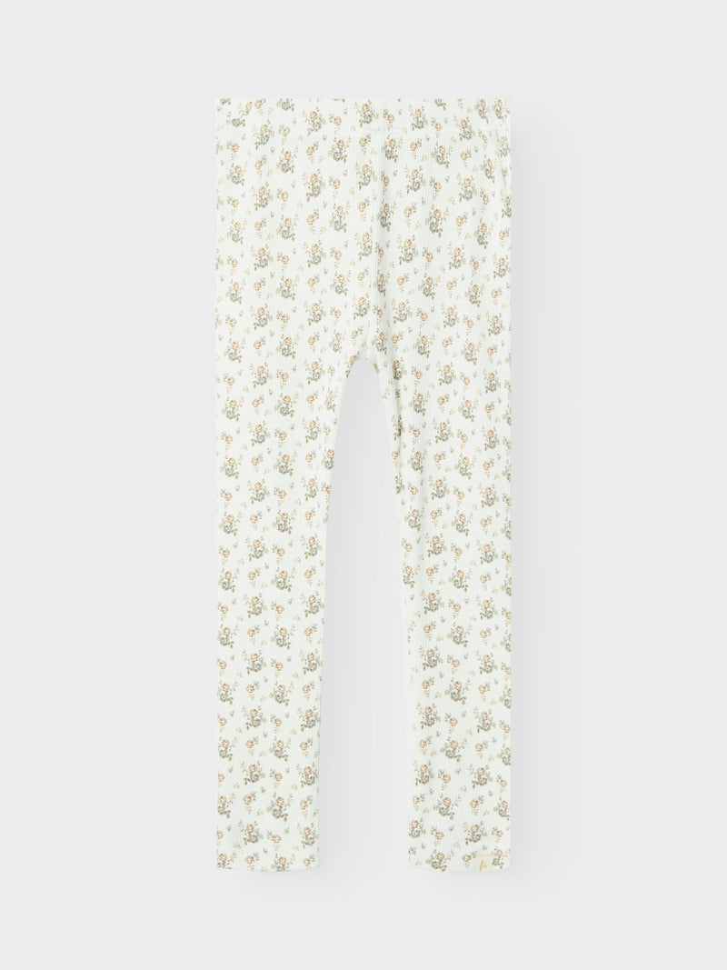 Lil Atelier Gago Leggings Coconut Milk Flower