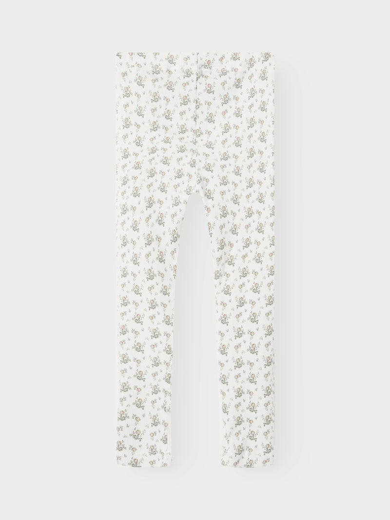 Lil Atelier Gago Leggings Coconut Milk Flower