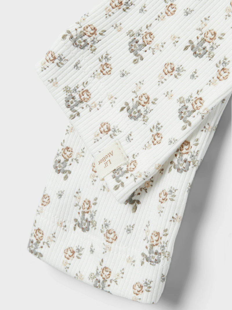 Lil Atelier Gago Leggings Coconut Milk Flower