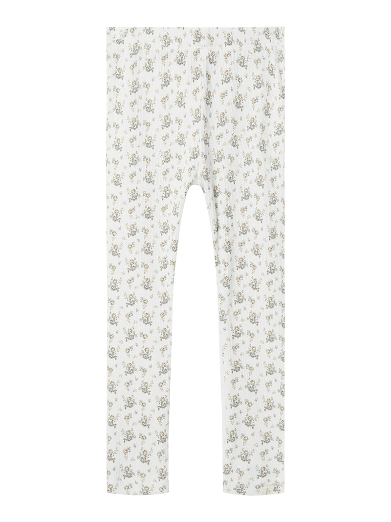 Lil Atelier Gago Leggings Coconut Milk Flower