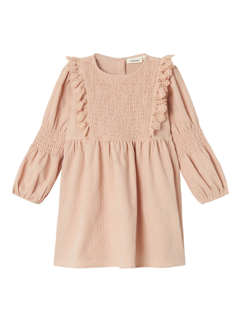 Lil Atelier Rosita Dress Rugby Tan