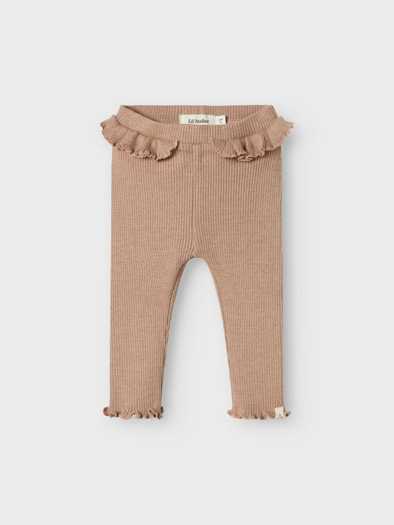 Lil Atelier Sophia Pant Rugby Tan