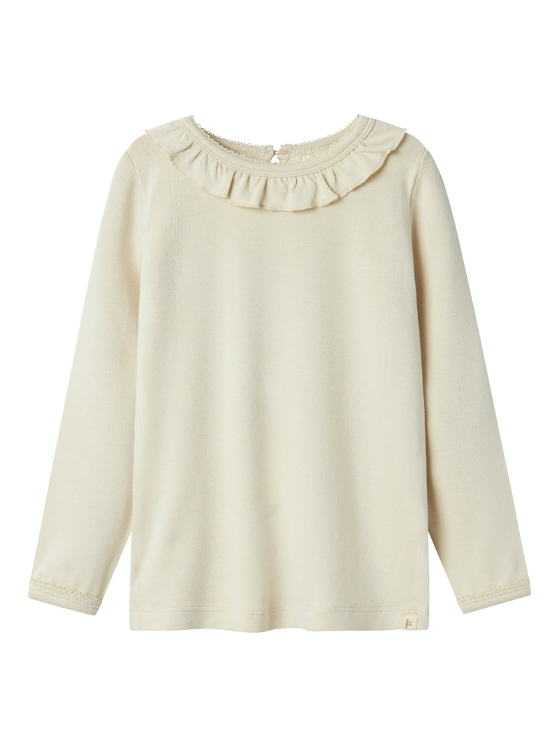 Lil Atelier Saba Sol Slim Top Turtledove