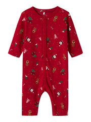 Name it Vismas 2024 Baby Nightsuit Jester Red