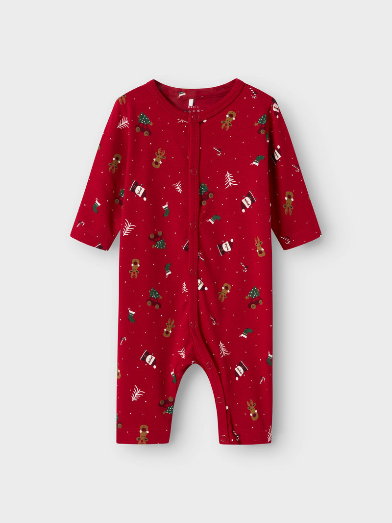 Name it Vismas 2024 Baby Nightsuit Jester Red