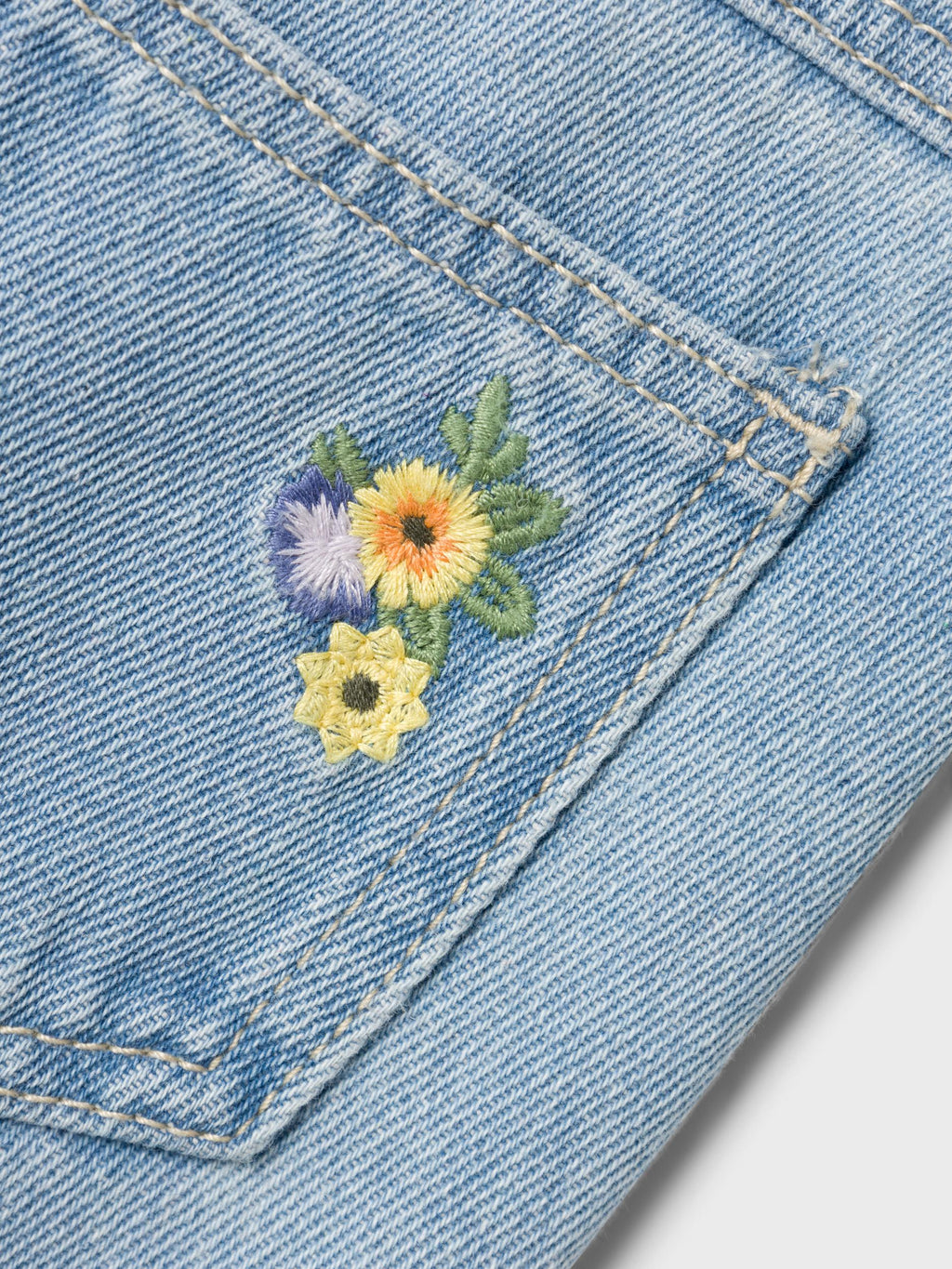 Name it ROSE Small STRAIGHT JEANS Flowers