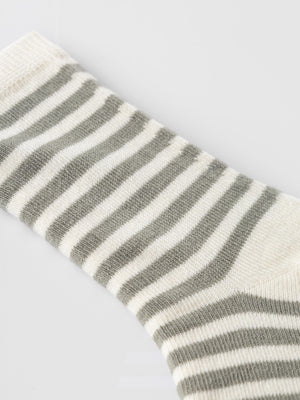 Lil Atelier Socks Love Stripe Dried Sage Dried Sage