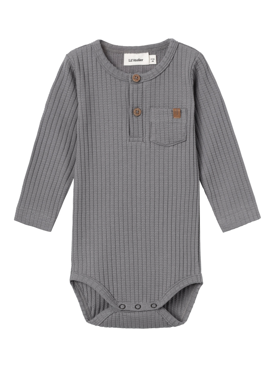 Lil Atelier DIMO LS SLIM BODY Silver Filigree