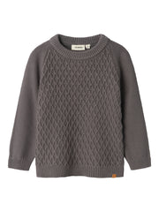 Lil Atelier Tobie Knit Sweater Pawter