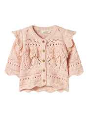 Lil Atelier Damia Knit Cardigan Peach Whip