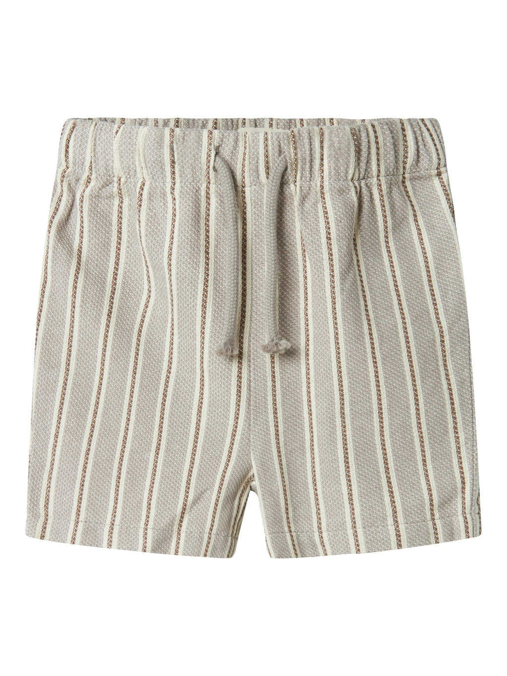 Lil Atelier Name it Frede Stripe Loose Shorts  Mourning Dove