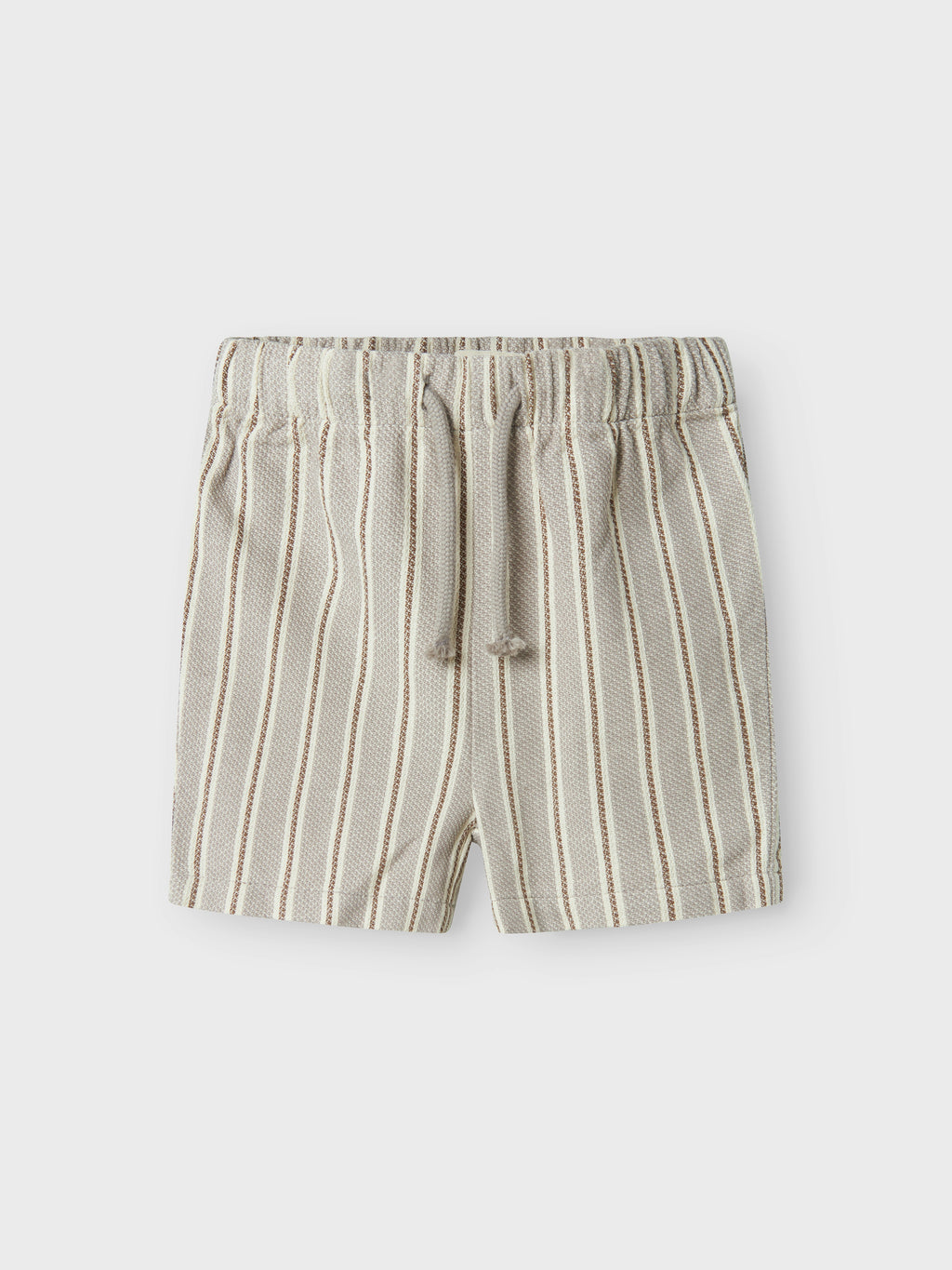 Lil Atelier Name it Frede Stripe Loose Shorts  Mourning Dove