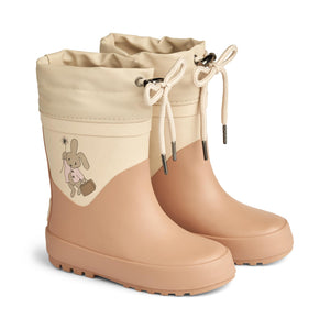 Wheat Thermo Rubber Boot Solid pink sand