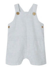 Lil Atelier Jesper Loose Short Overall Ancient Water