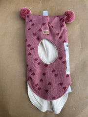 Kivat Balaclava Heather Pink Hearts