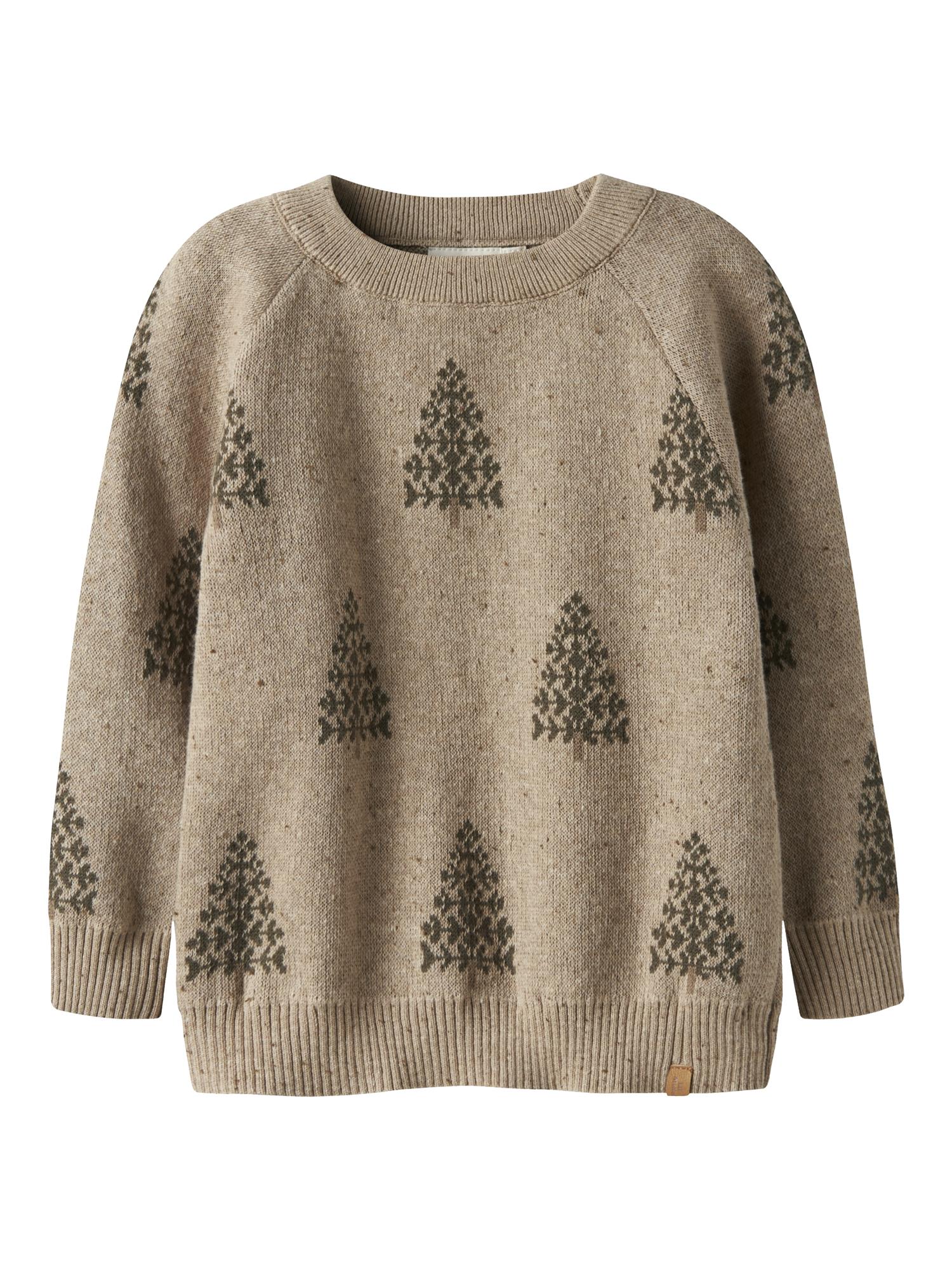 Lil Atelier Galto Knit Oxford Tan Christmas
