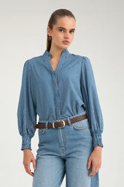 Emilie Shirt Medium Blue Sparkle