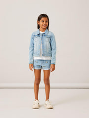 Name it Star Denim Jacket Light Blue Denim