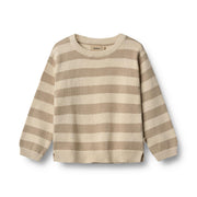 Wheat Knit Pullover Morgan beige stripe