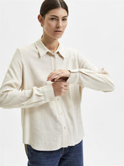 Selected VIVA Sun Shirt Sandshell