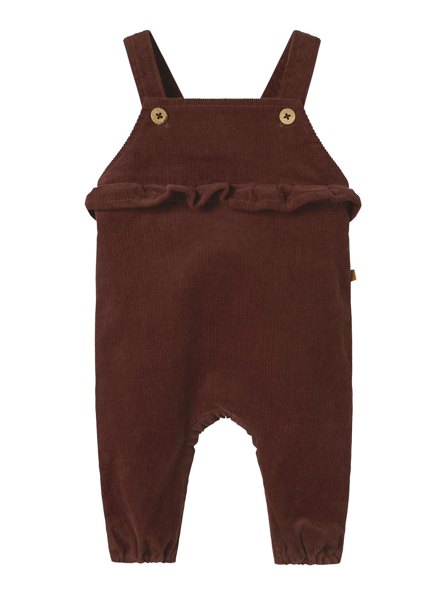 Lil Atelier OBERT CORD OVERALL Hot chocolate