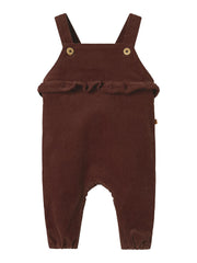 Lil Atelier OBERT CORD OVERALL Hot chocolate