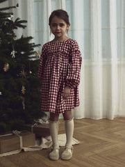 Lil Atelier Frio Loose Dress Red Dahlia