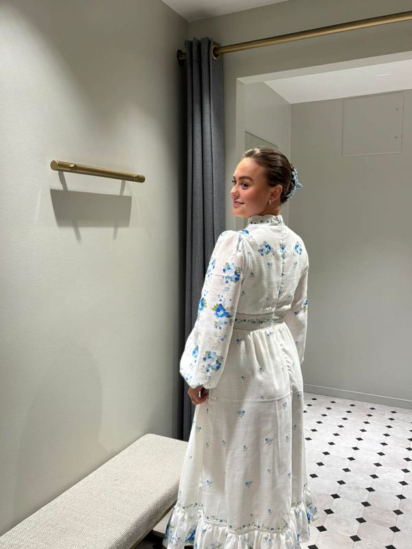 Zafira Kjole Lang Blå