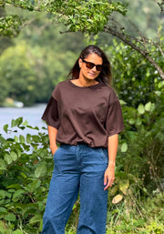 Ballon Scuba Blouse Chocolate