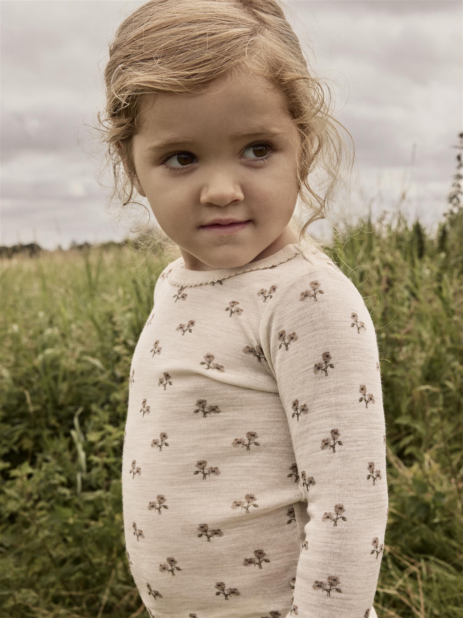 NALU WO/MO LS SLIM TOP Flower