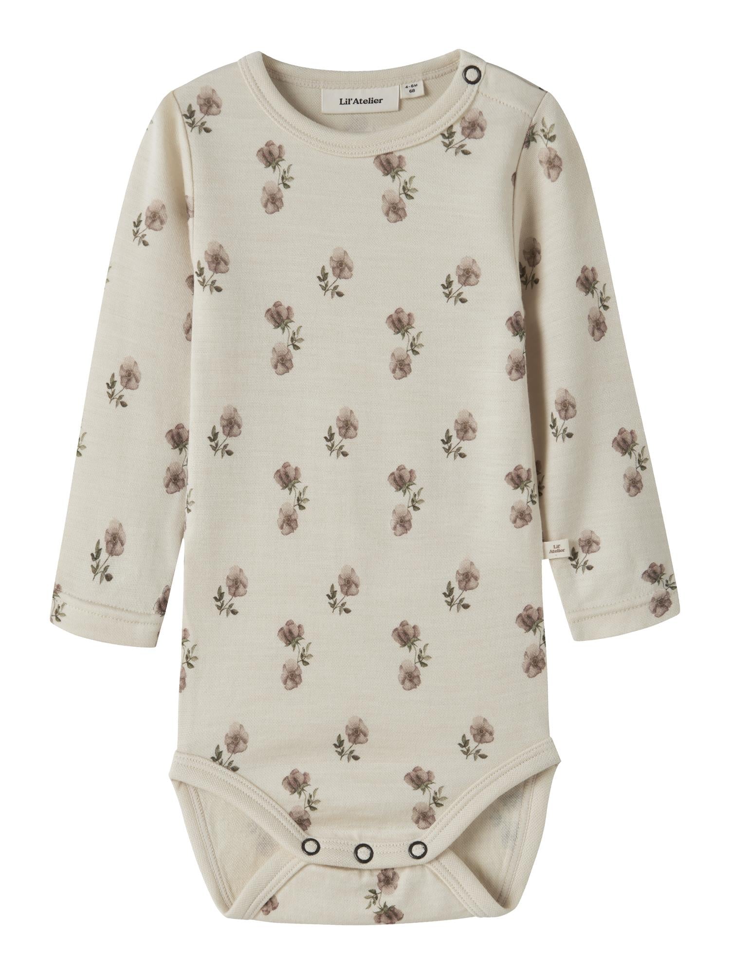 Lil Atelier NILO NUN WO/MO LS SLIM BODY Flower