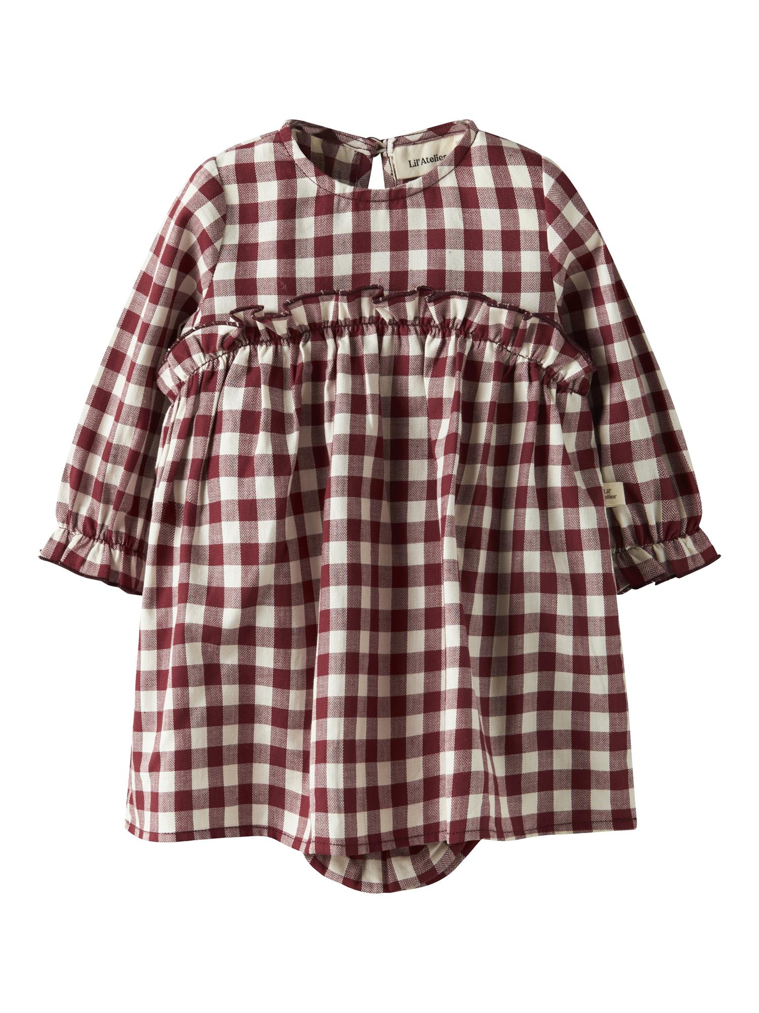 Lil Atelier Frio Dress Body Red Dahlia