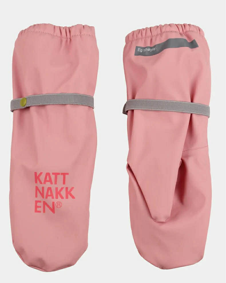 Kattnakken Regnvottar Barn Rosa Krystall