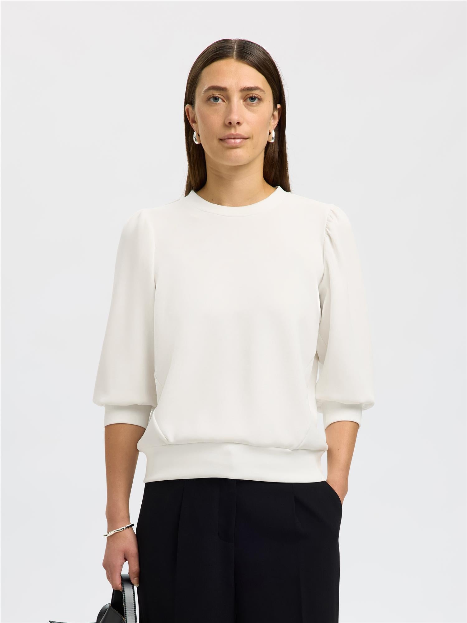 TENNY 3/4 SWEAT TOP Snow White