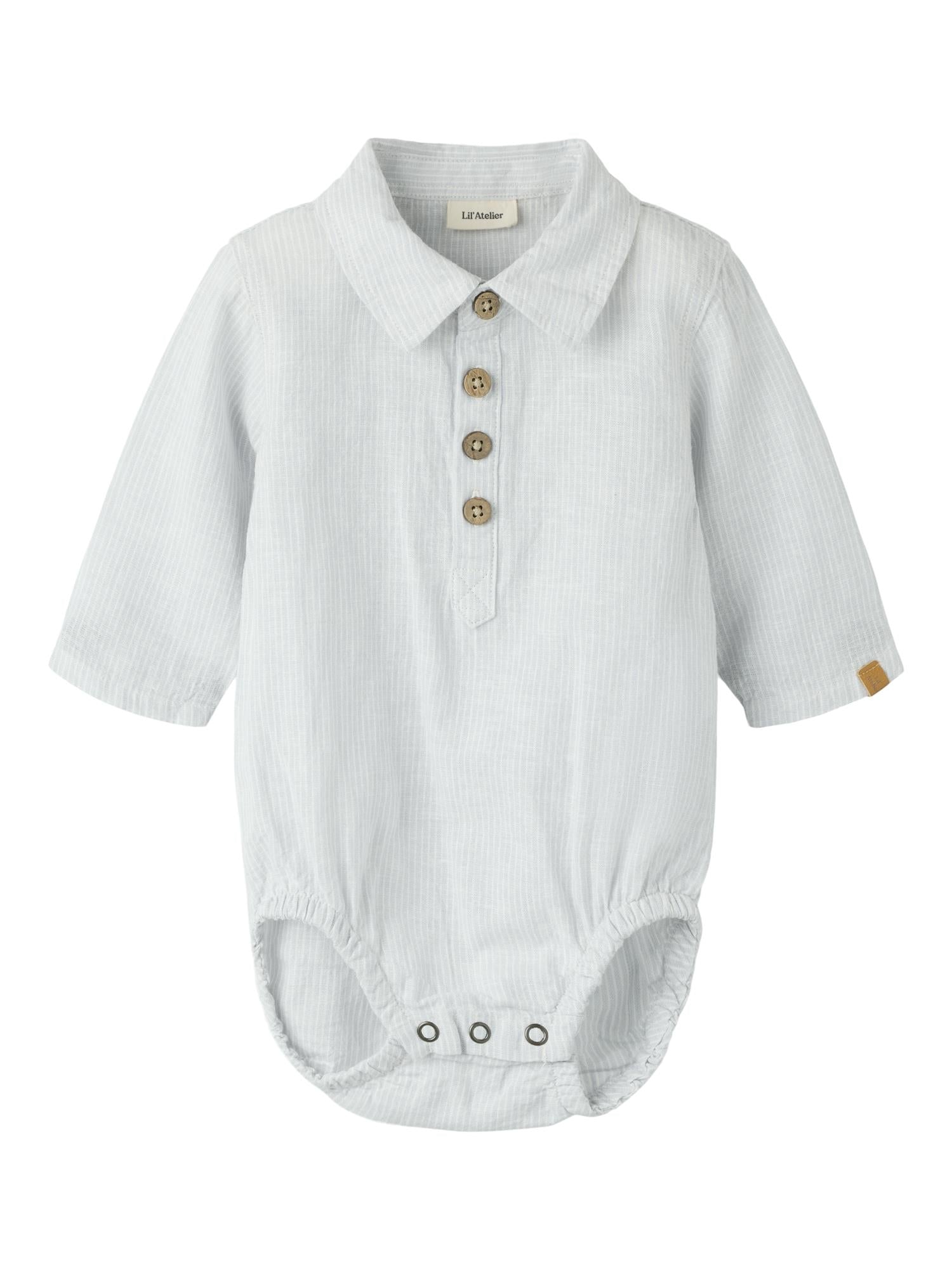 Lil Atelier Jesper Body Shirt Gray Dawn