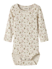 Lil Atelier Lago Mau Ls Slim body Rose Flowers