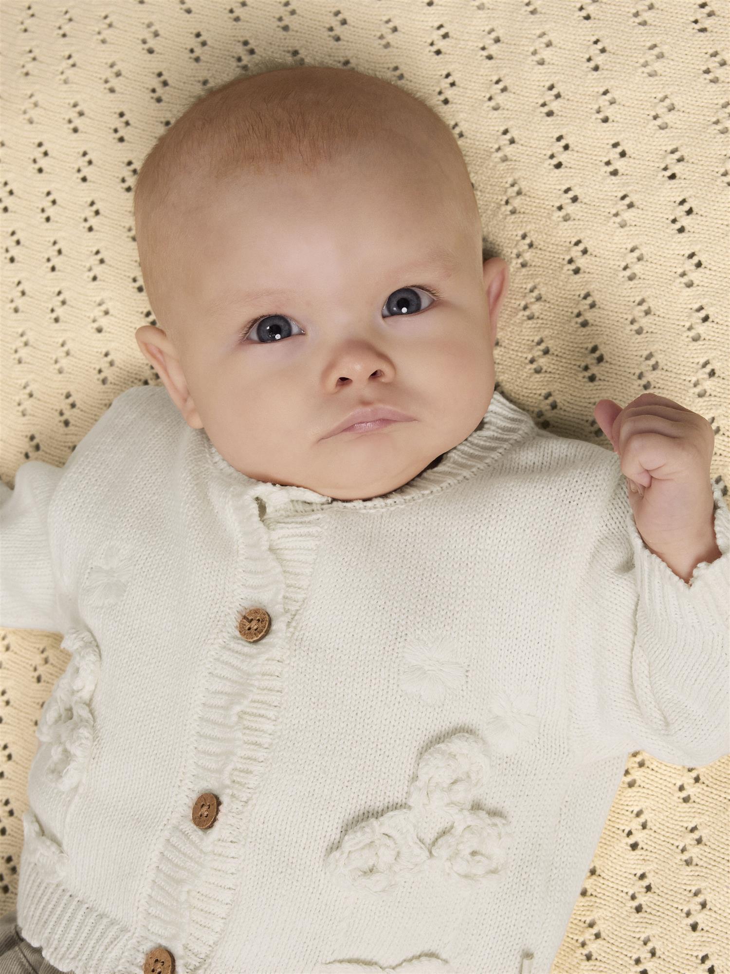 Lil Atelier DOLA LS KNIT CARD Coconut Milk