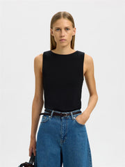 SLFMANJA SL REVERSIBLE TOP Svart