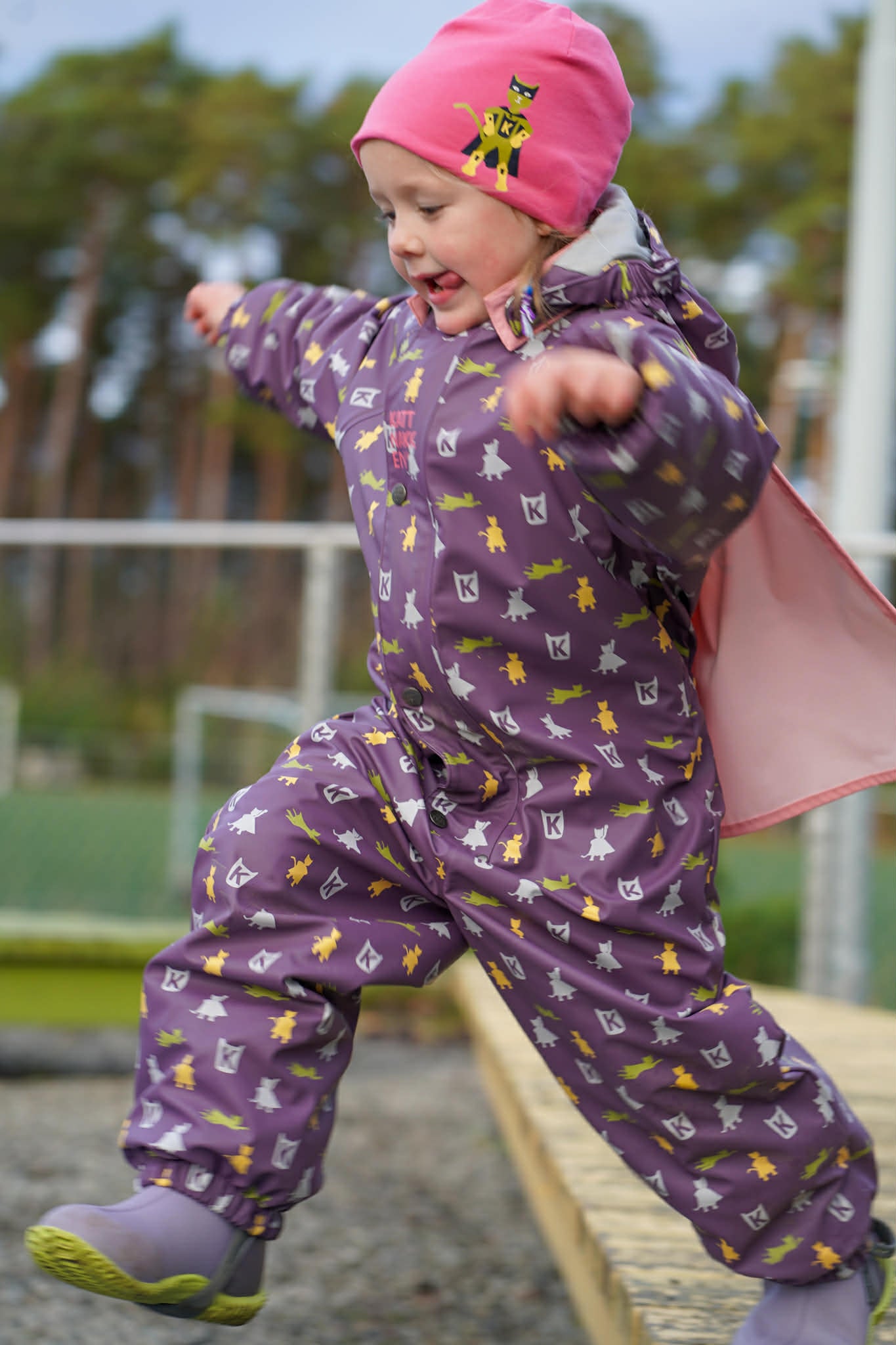 Kattnakken Heilårsregndress Hagl Viola
