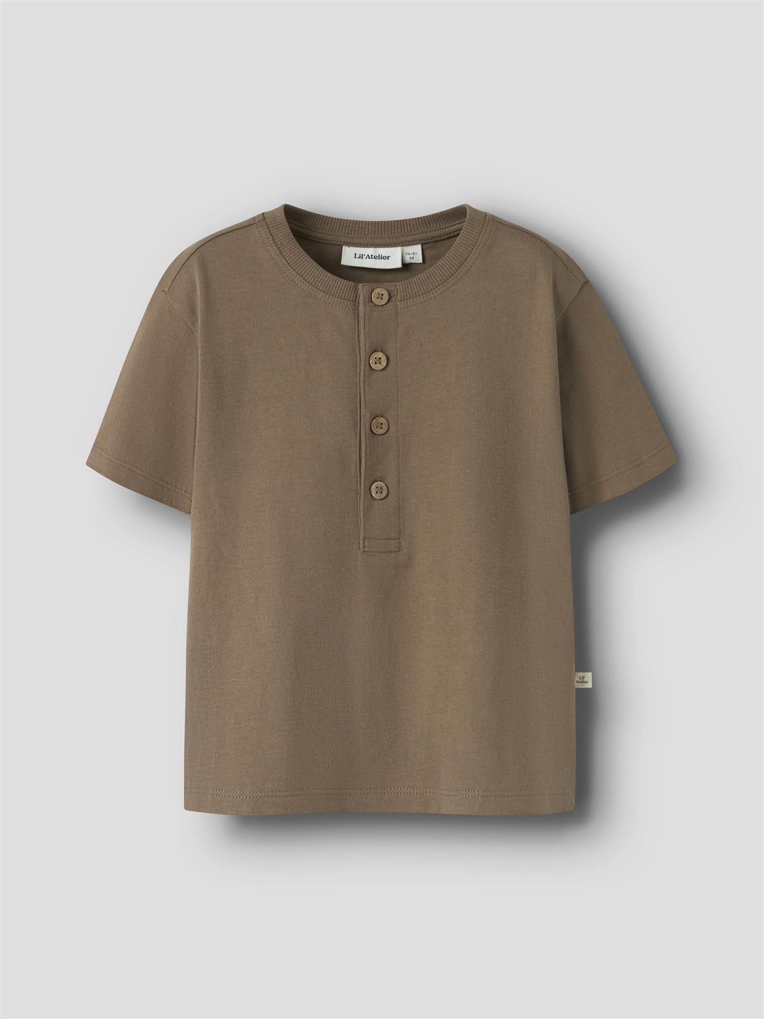 Lil Atelier DOLAN LEN SS LOOSE TOP Coca Mocha
