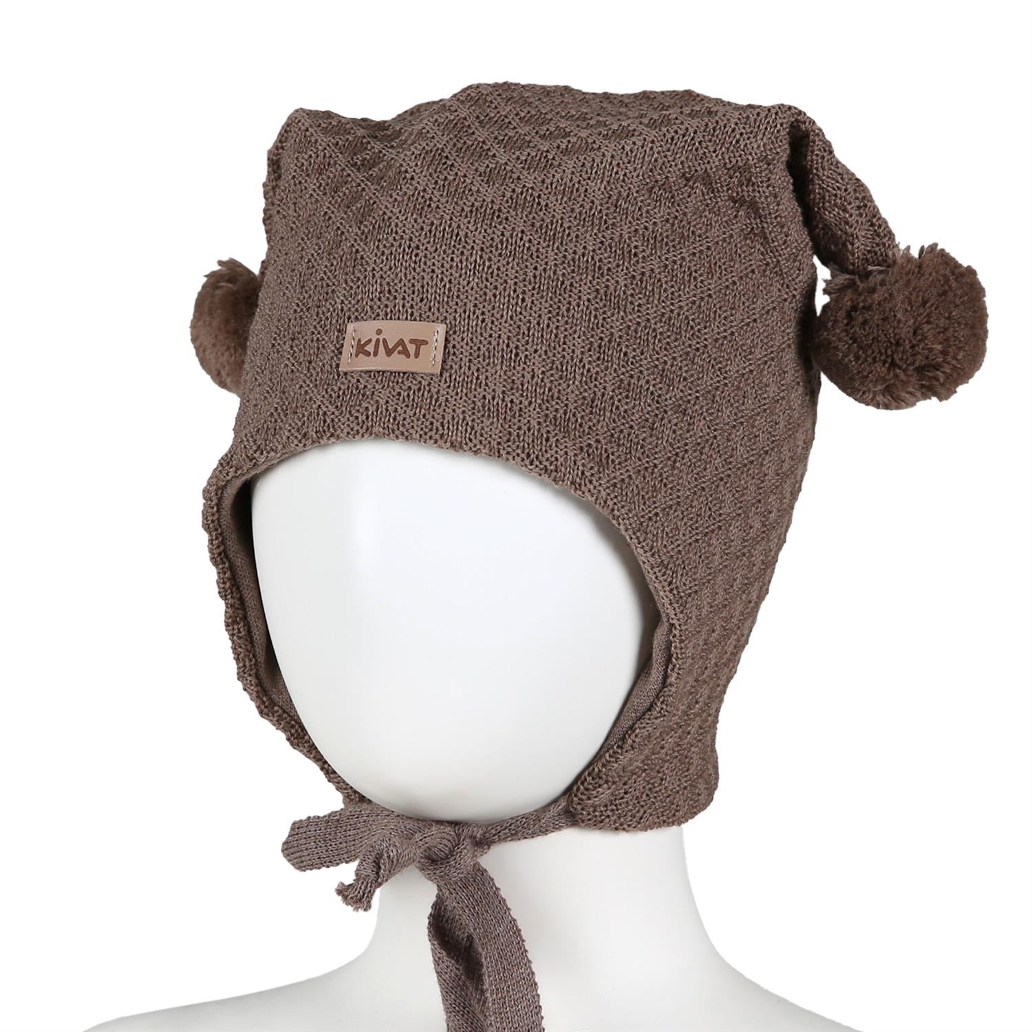 Kivat Lue Ull Liten Vaffel brun