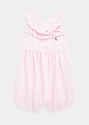 Ralph Lauren MeshBubble Overall Stripe Carmel Pink